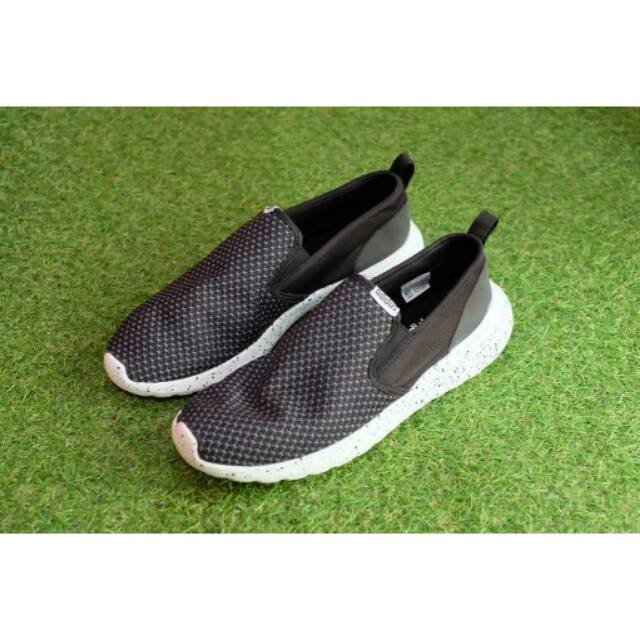 Sepatu Pria Wanita Adidas Neo CF Lite Racer Slip On Original "Grey/Black/Oreo"