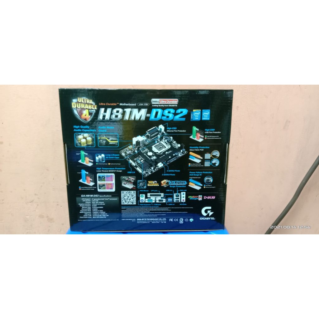 Mainboard Gigabyte GA-H81M-DS2 LGA (1150)