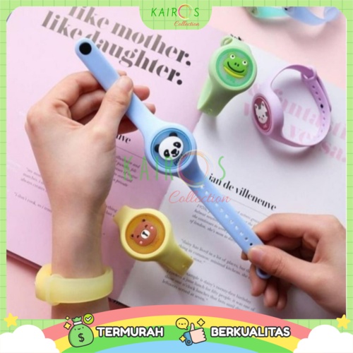 Gelang anti nyamuk anak karakter - Jam tangan mosquito lampu led