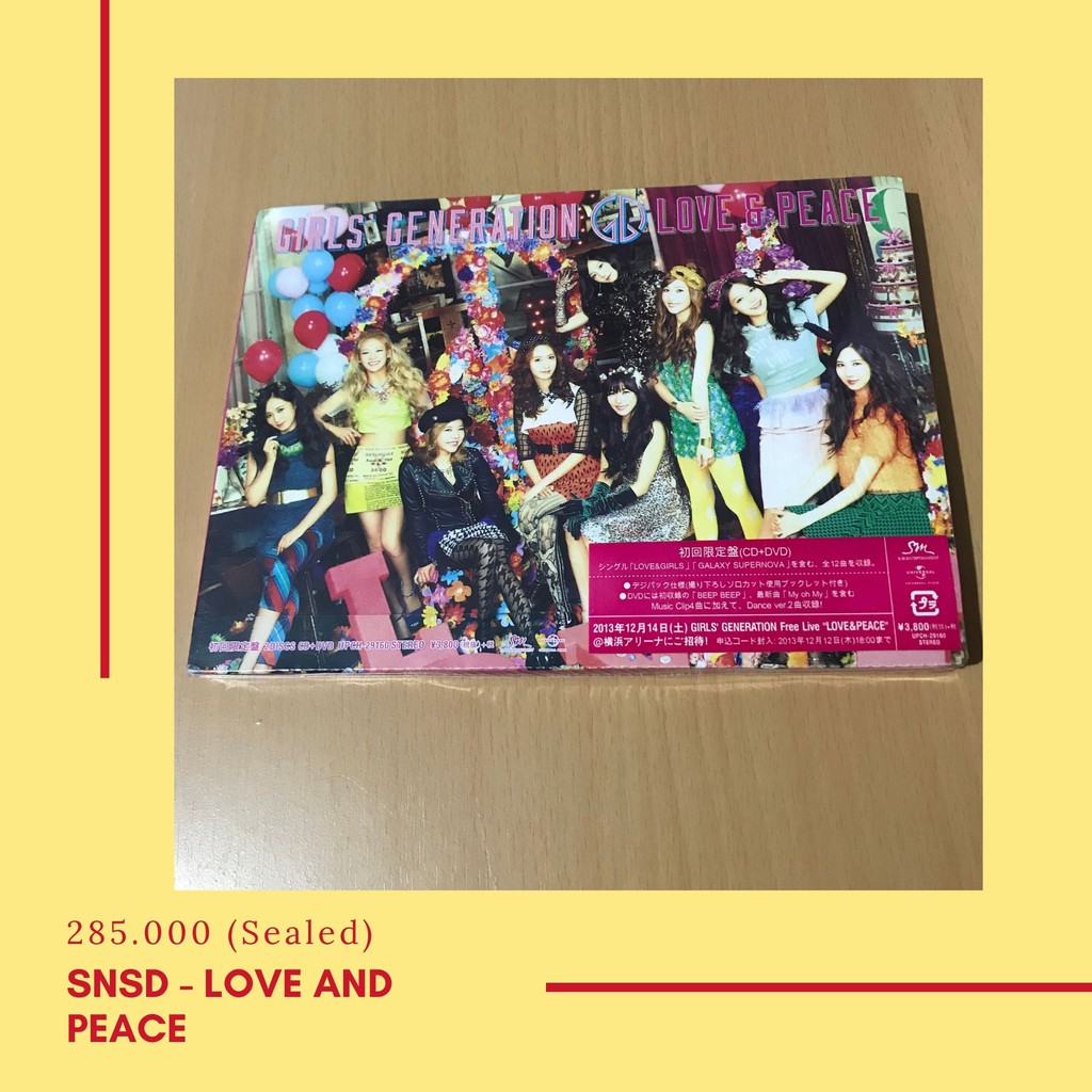[ READY INA ] Girls' Generation / SNSD - Love And Peace Album (Sealed)