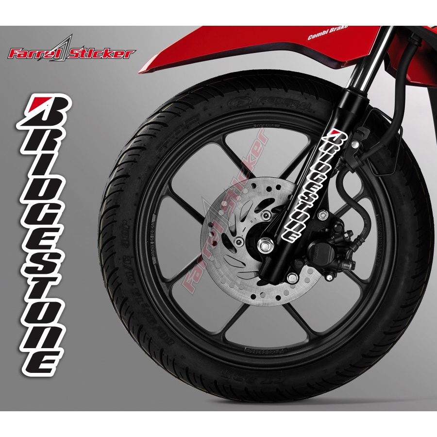 Stiker shock sticker bridgestone