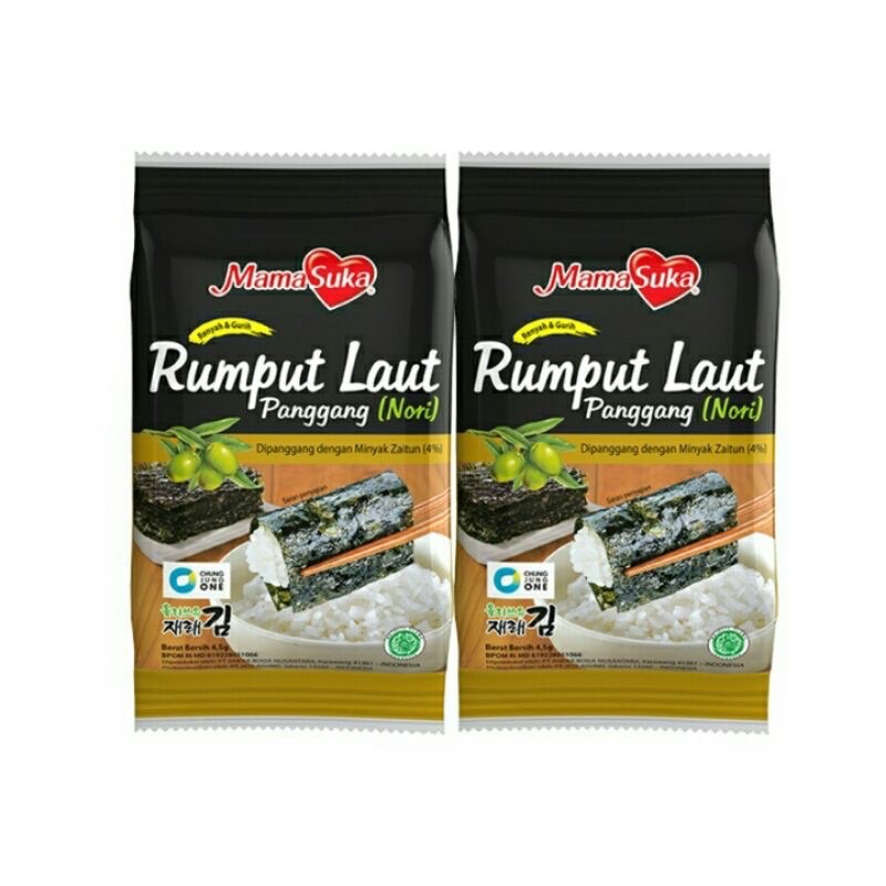 Mamasuka Rumput laut nori per pcs 4.5gr