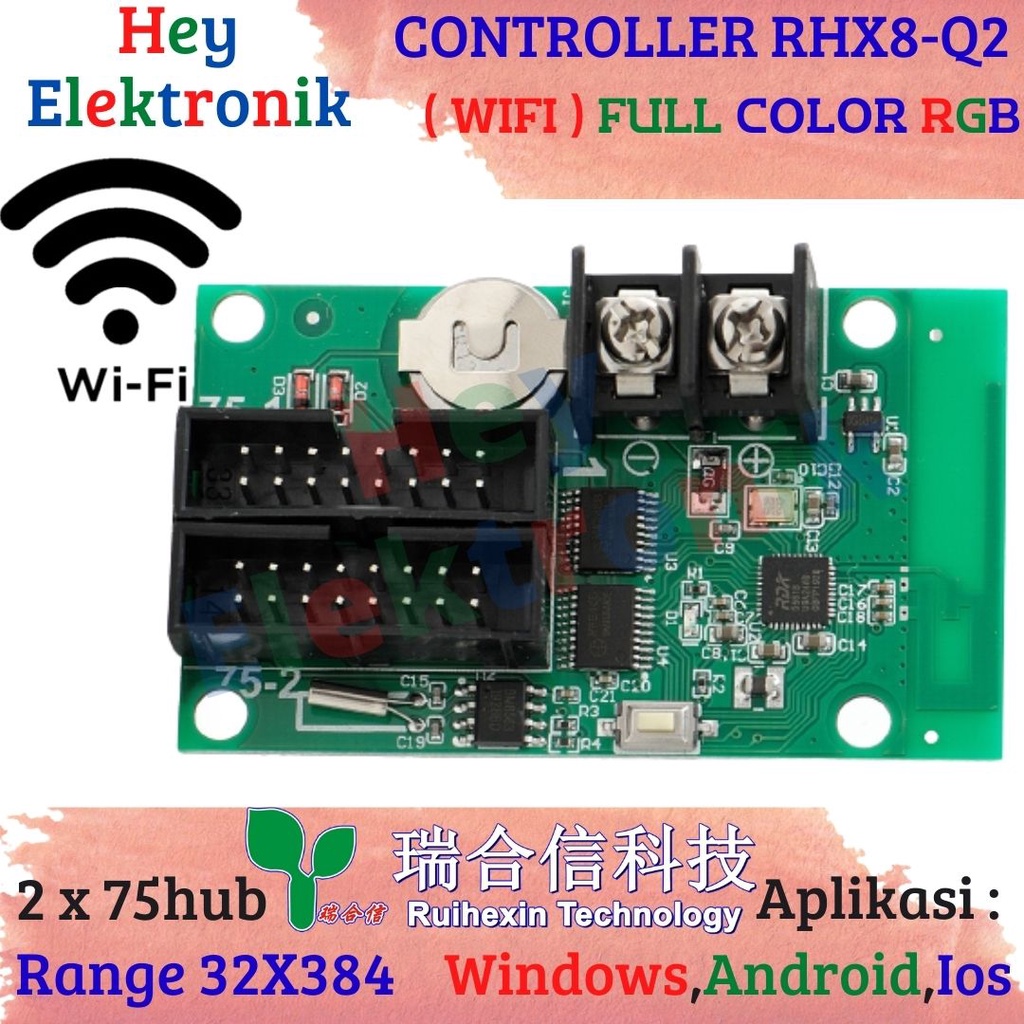 Controller RHX8-Q2 Wifi RGB Full Color Running Text