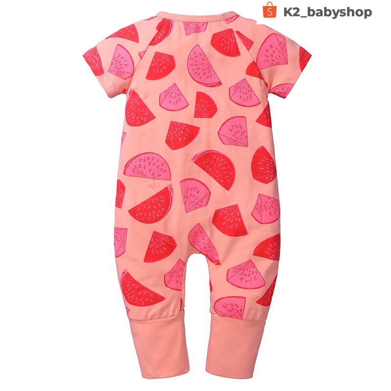 BABY K2 - BABY SHORT SLEEVE ZIPPYSUIT MOTIF SEMANGKA KODE 00006