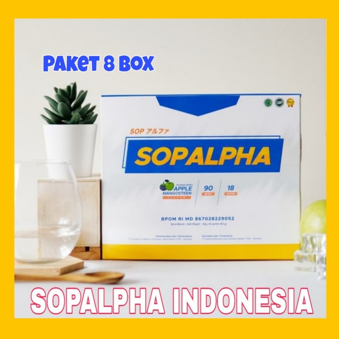 {cantikstore} SOPALPHA Supplemen kesehatan / Multivitamin 8 Box = 144 sachet Limited