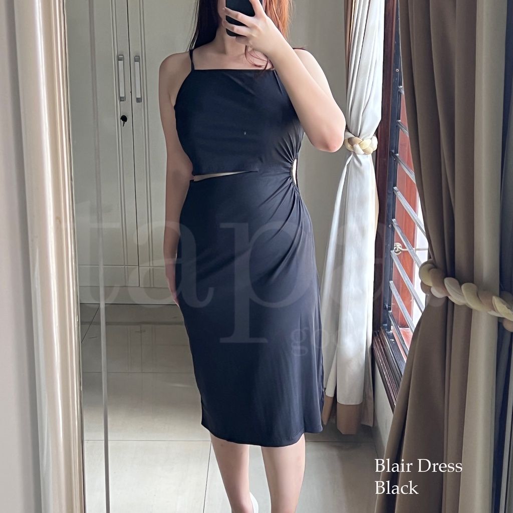 [TAPA] BLAIR DRESS - Cut Out Sexy Back Summer Outfit Casual Dress Wanita