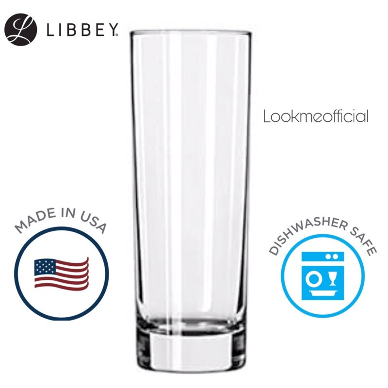 LIBBEY Chicago High Ball Glass - Gelas Kaca Bamboo - Narrow Hi Ball - LBY 2518 Gelas Cocktails Wine