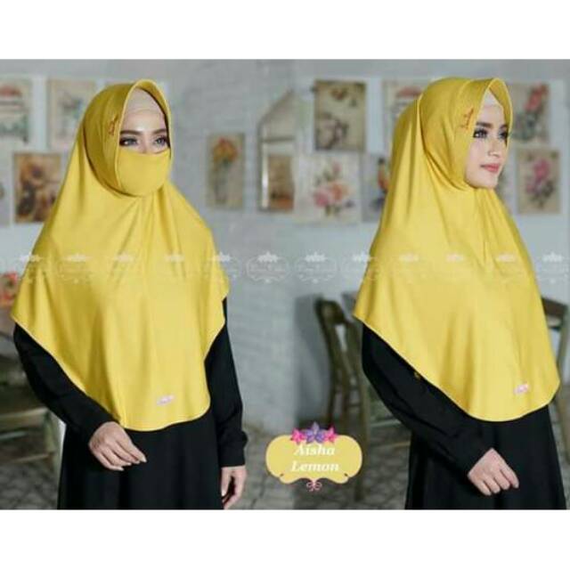 hijab jilbab Linalivia AISHA kerudung krudung bergo instan niqab syari arrafi rabbani zoya elzatta