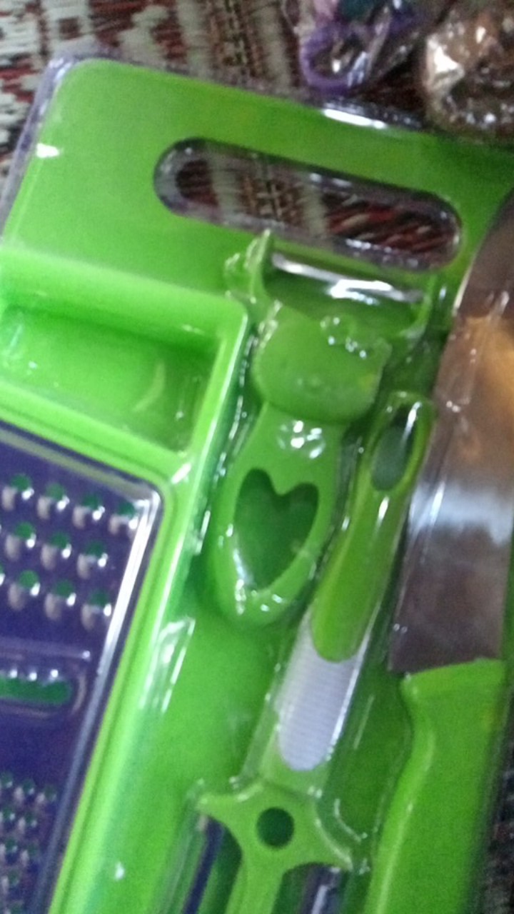 Set Talenan Pisau / Set Talenen Dapur Lengkap Parutan Dan Peeler 6 In 1