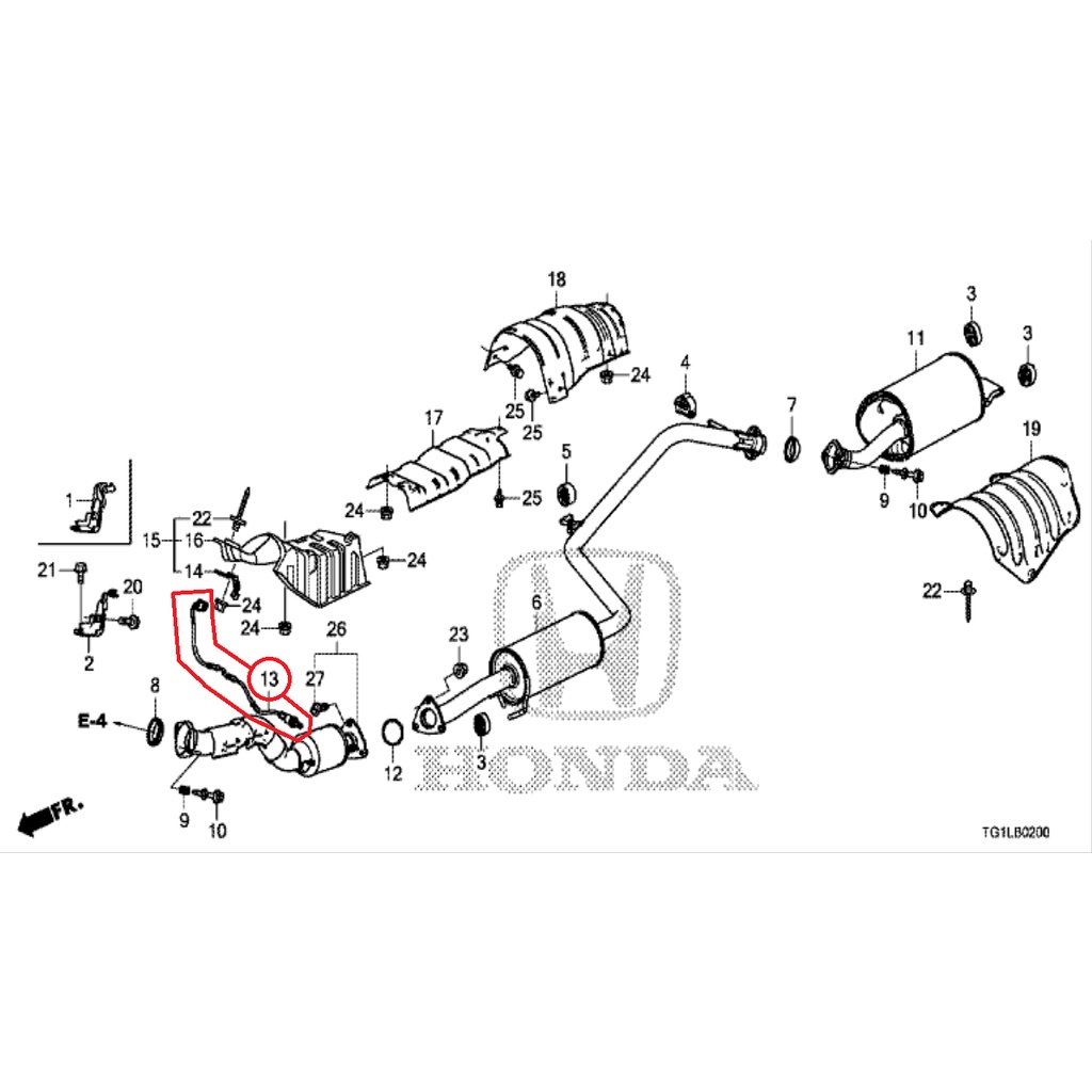 Sensor Oksigen Belakang BRIO 2013-2021 Original