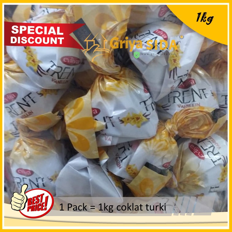 Coklat Turki 1kg coklat trent original kuning nikmat sehat hemat amat PROMO!!