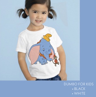 DUMBO OVERSIZE  DISNEY PUTIH HITAM  BAJU KAOS  TSHIRT 