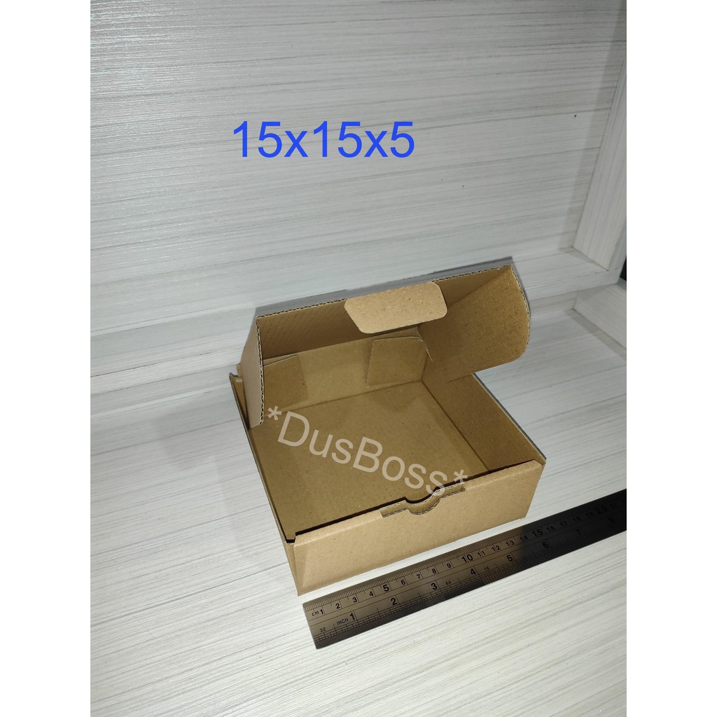 Kardus 15x15x5 cm - Die Cut dan easy usage - Pao mini isi 4-3