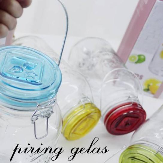 (Murah) Dispenser jar kaca Colourfull/dispenser kaca unik/dispenser kaca 3.5L/dispenser kaca murah