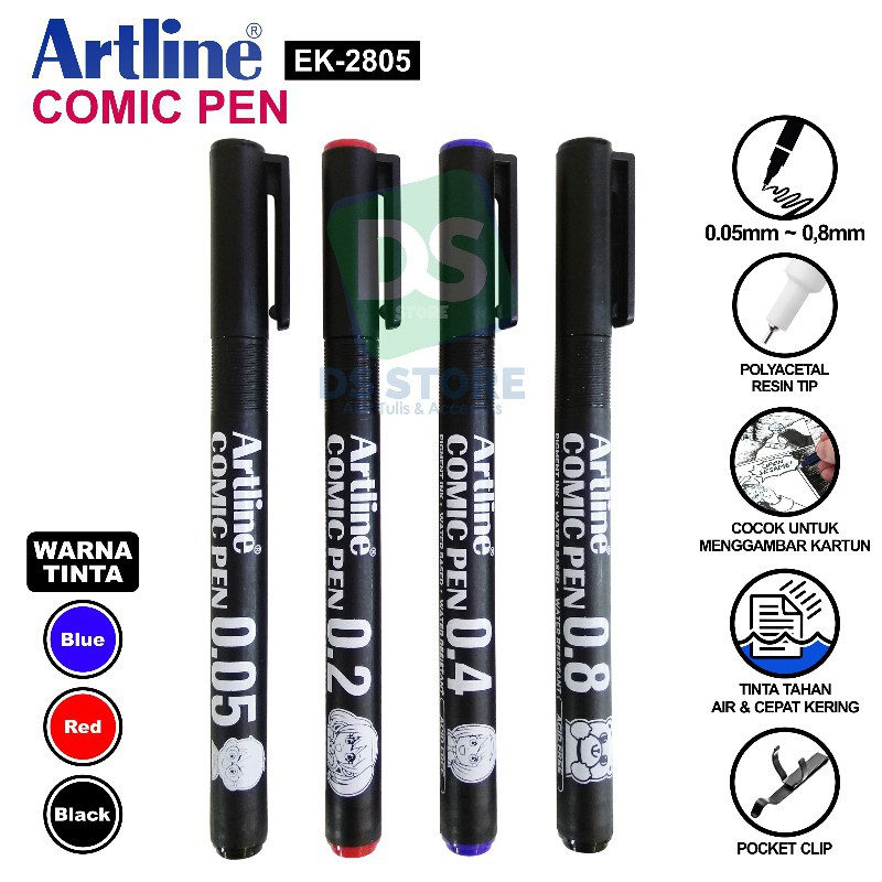 

Bolpen Comic / Comic Pen EK-2805 ARTLINE