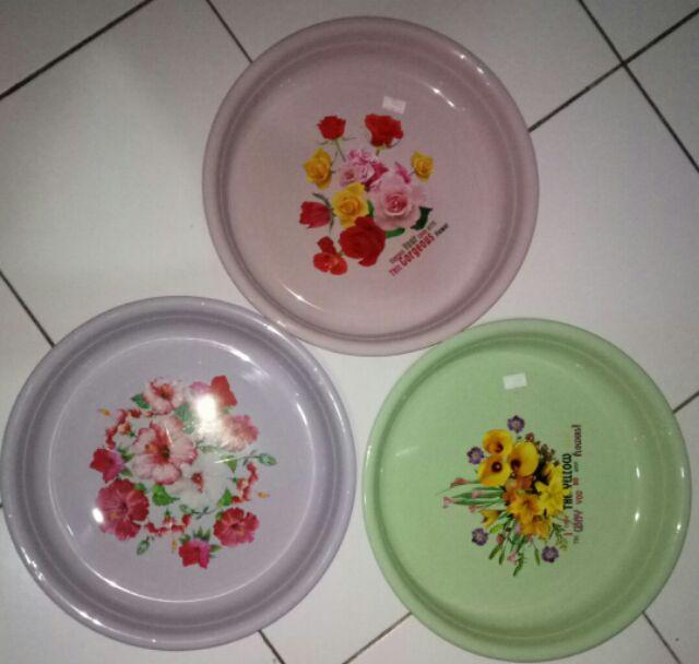Nampan Bulat Plastik 30cm - Nampan Plastik Great Termurah