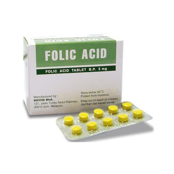 DISKON BD01 HOVID FOLIC ACID Tablet 5mg IMPORT