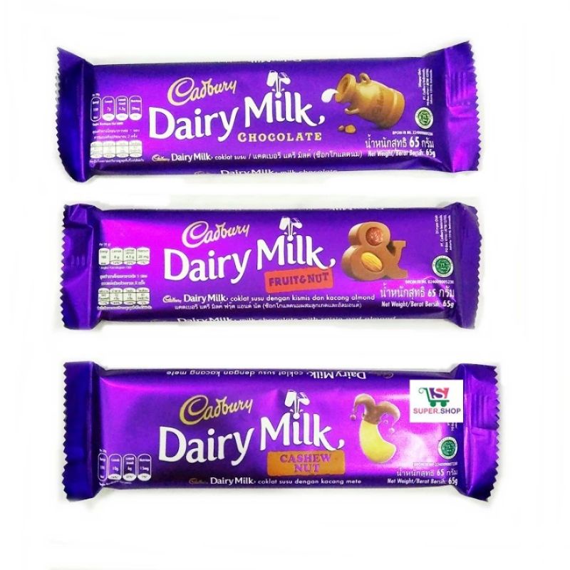 

Extra Tambahan Cokelat Cadburry DairyMilk 58Gr