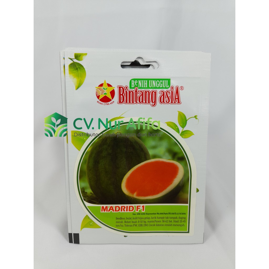 Benih Semangka MADRID F1 0,5 gram - Bintang Asia