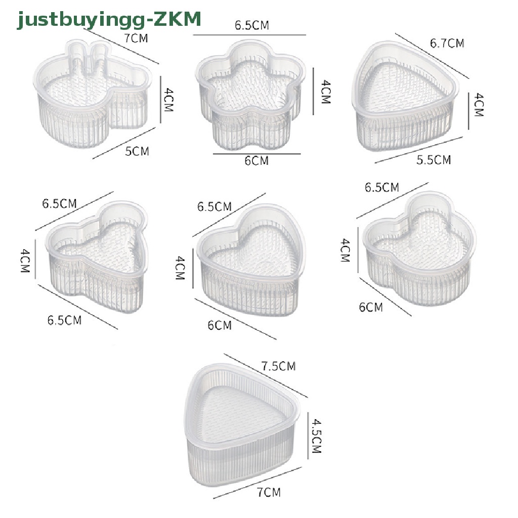 7 pcs Kit Cetakan Pembuat Sushi Bola Nasi Makanan Model Tekan