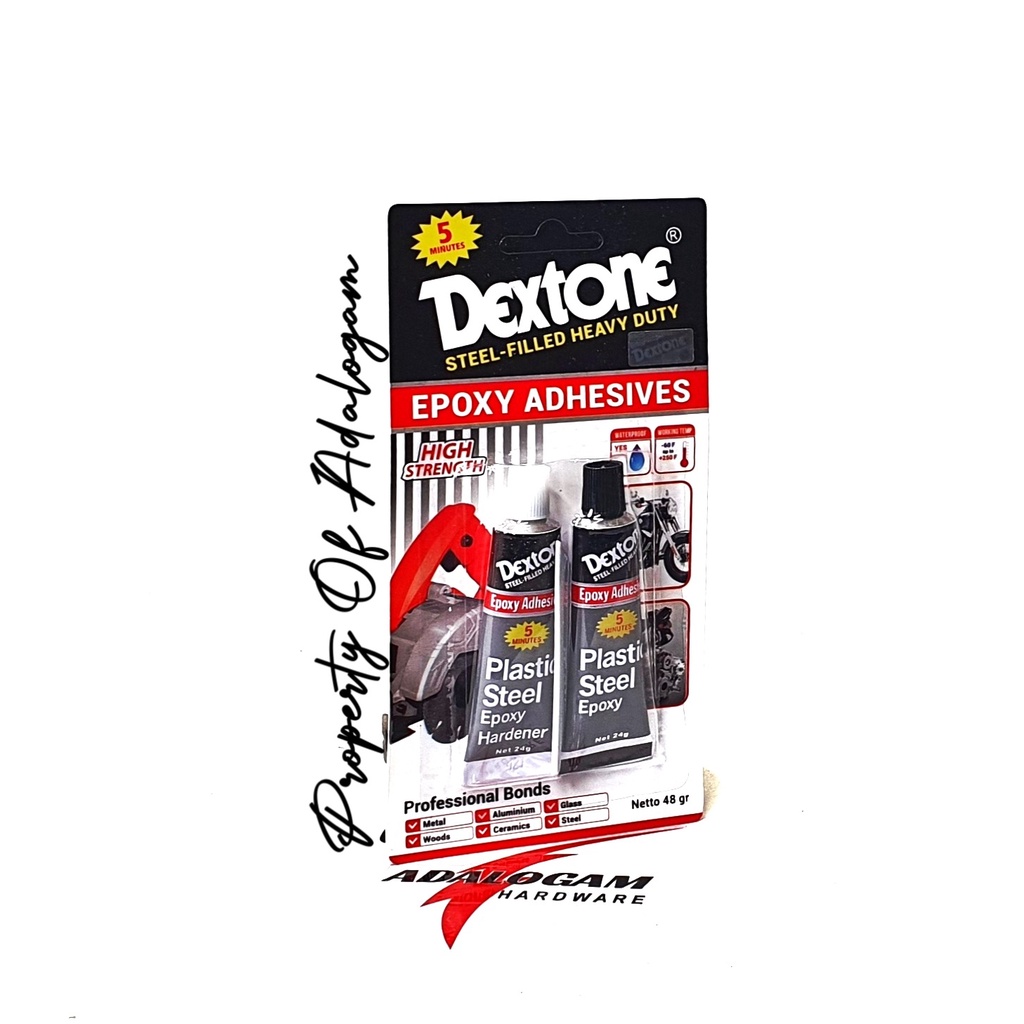 DEXTONE Epoxy Adhesive 5 Menit 48 Gram - Plastic Steel Lem Besi Campur