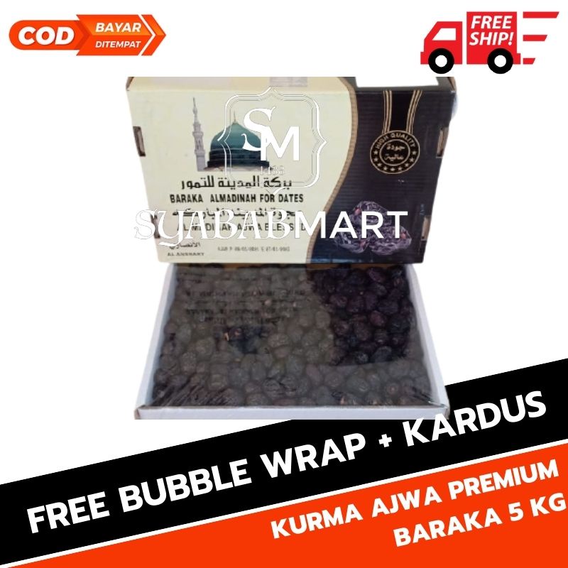 Kurma Ajwa Premium Baraka 5 Kg Al Madinah For dates | Kurma Ajwa | Kurma Ajwa Nabi | Kurma Murah