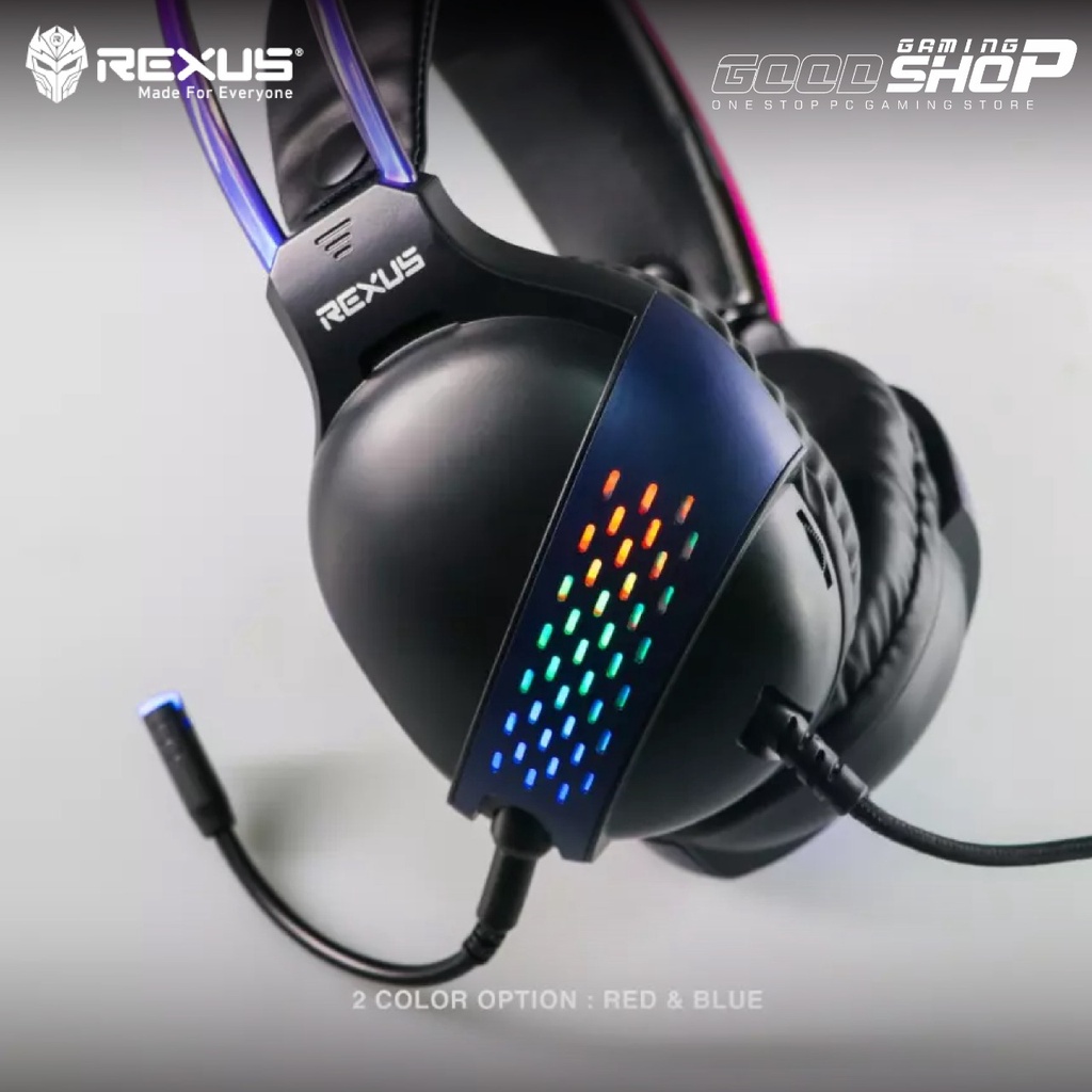 Headset REXUS GAMING F88 + Mic Headband RGB