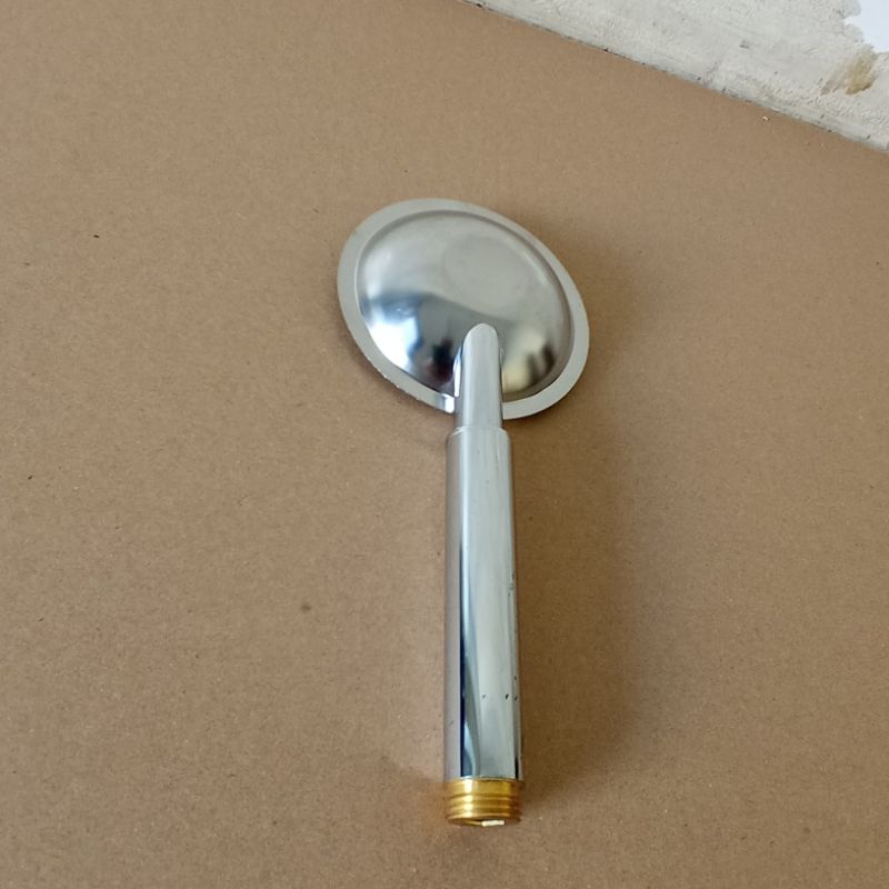 Kepala Hand Shower Kamar Mandi Stainless Shower Bulat Stainless Drat 1/2 Inch