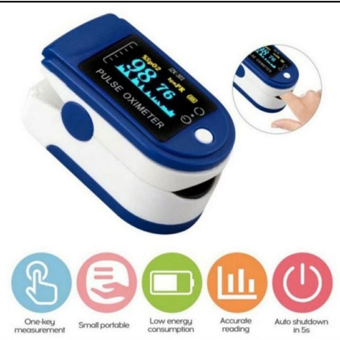 Oxymeter Fingertip Pulse Oximeter Pengukur Kadar Oksigen Jantung