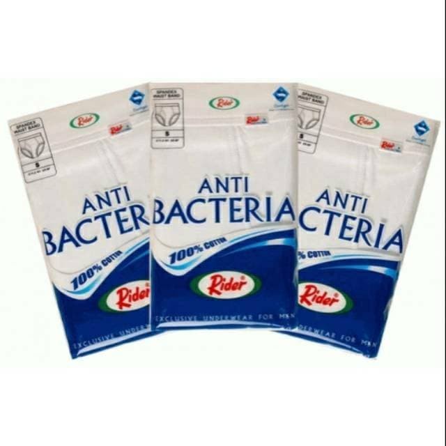 CELANA DALAM ANTIBACTERIA RIDER R 325 BP/BW 100%KATUN SERAP KERINGAT ISI 1PCS