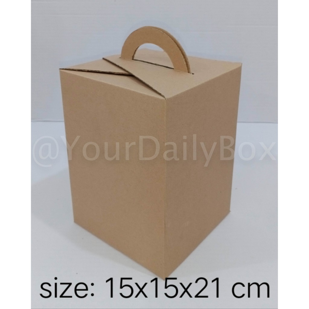 

[isi 10 pcs] Dus botol, dus minuman murah, Gable Box, dus kue uk 15x15x21 cm