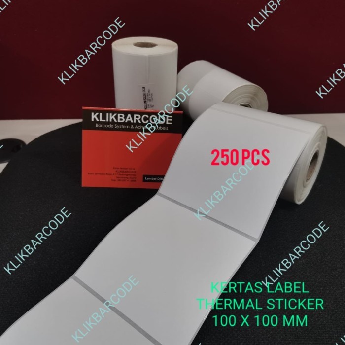 

LABEL BARCODE 100 X 100 mm KERTAS STICKER DIRECT THERMAL 100x100 250pc