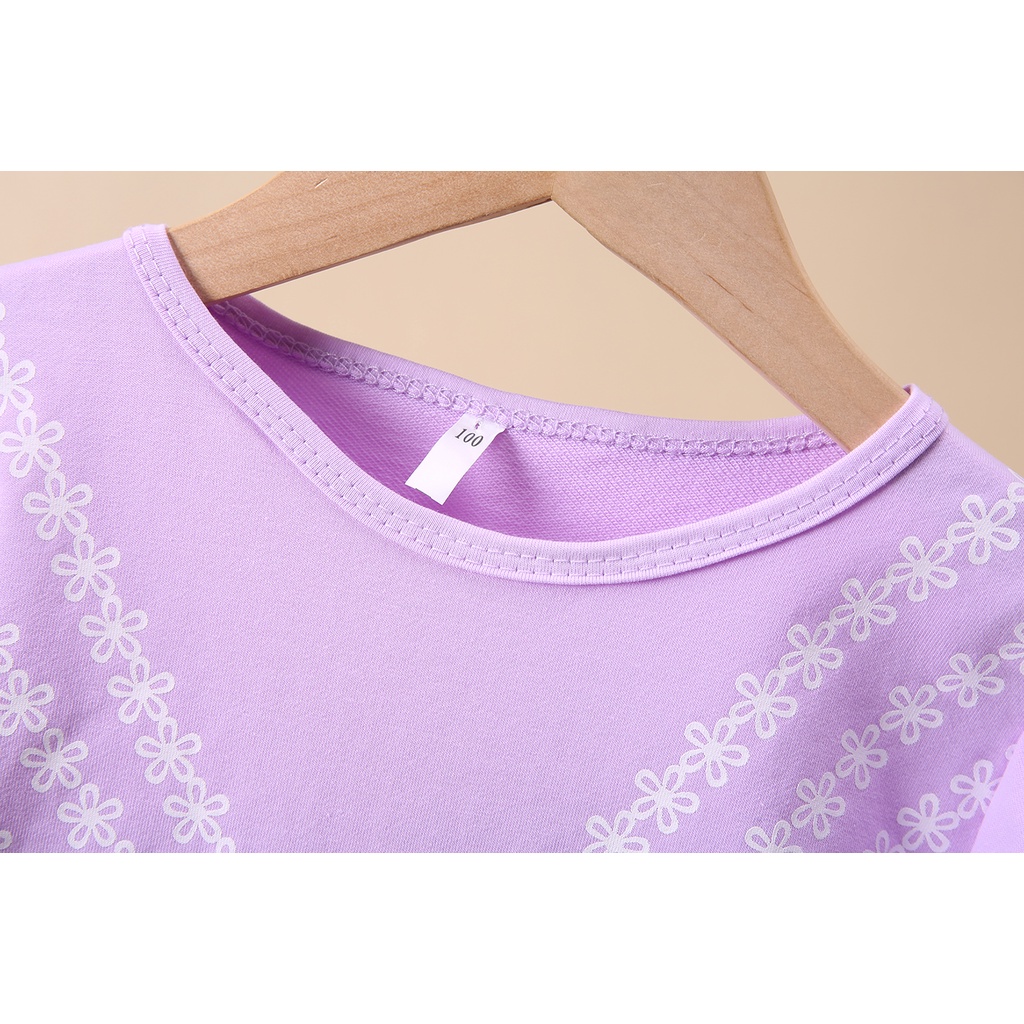 Kaos Panjang Anak Perempuan Motif Pita Renda Bahan Katun Casual Style Import Baju Atasan Balita-6