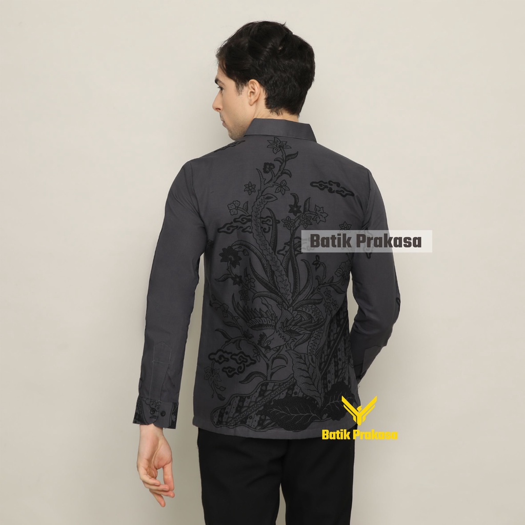 Kemeja Batik Prakasa Motif Jagadita Slimfit Lengan Panjang Batik Solo