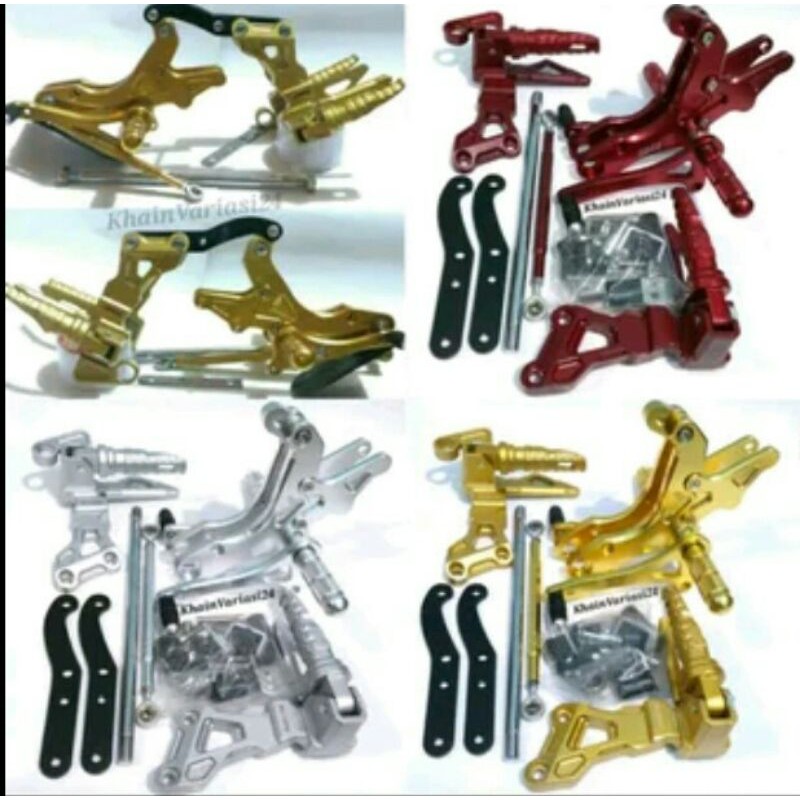 foot step Underbone yamaha Jupiter MX new - MX king depan dan belakang spaket full set