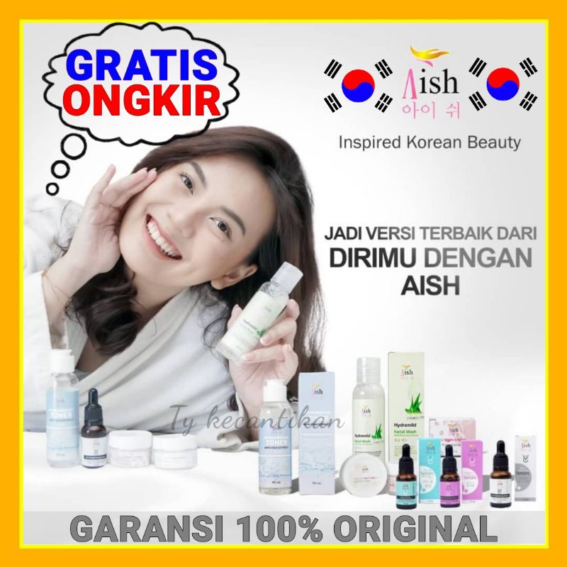 AISH SERUM ORIGINAL / AISH SERUM KOREA BPOM / AISH SKINCARE / SKINCARE AISH PAKET LENGKAP / AISH SER