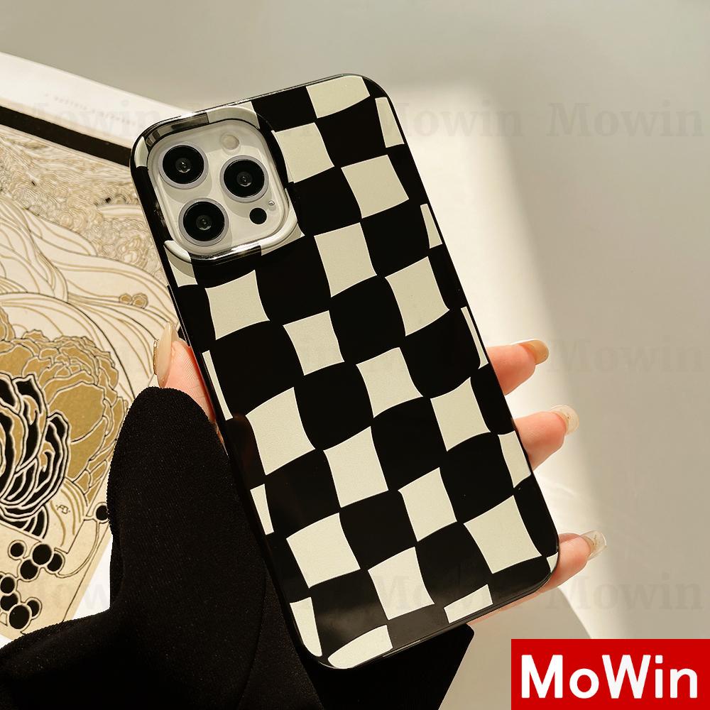 Casing Silikon Compatible for Iphone 13 Pro Max 12 Pro Max 11 Pro Max 7 Plus Xr Xs Max 12 Pro 13 Max Motif Papan Catur Geometri