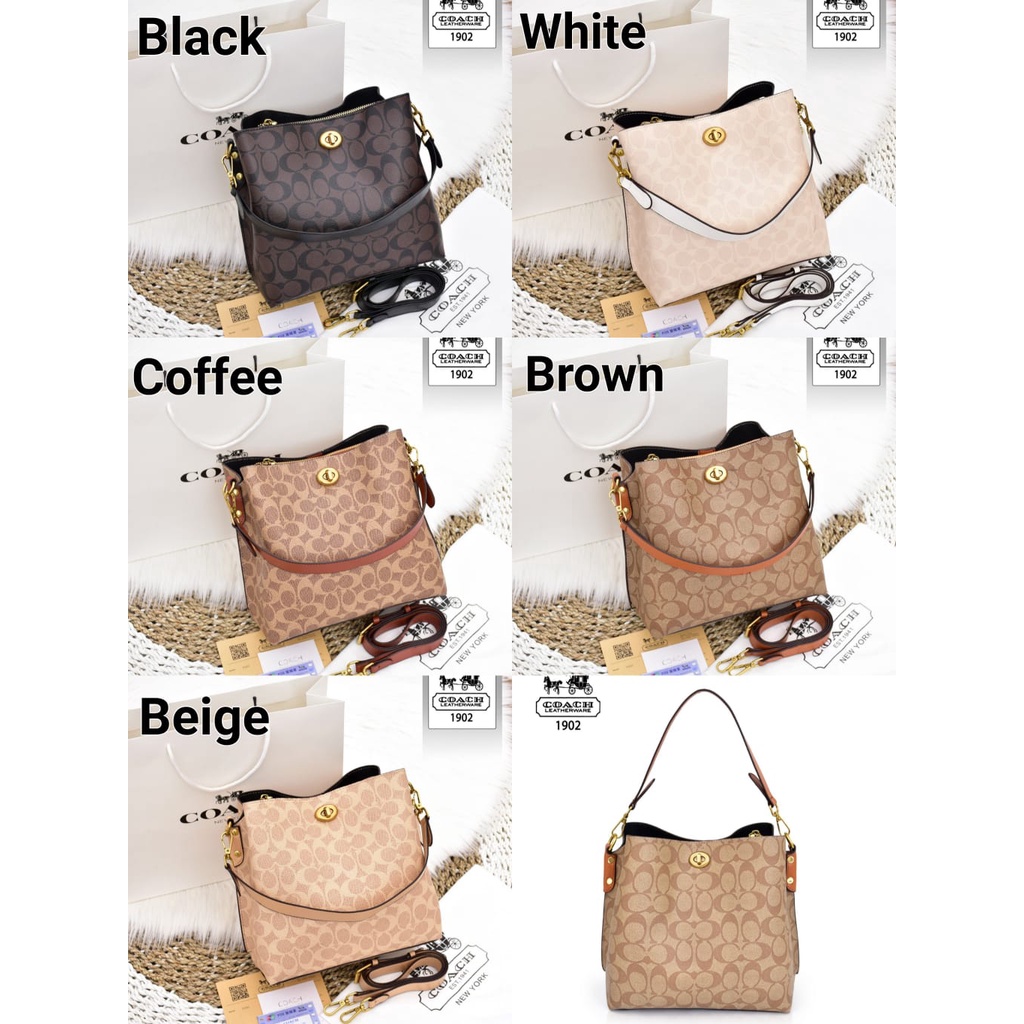 TAS WANITA BATAM IMPORT COACH HOBO BAG 1902 KWALITAS PLATINUM LIKE ORI