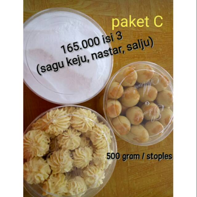 

Kue lebaran paket isi 3 stoples @500 gram