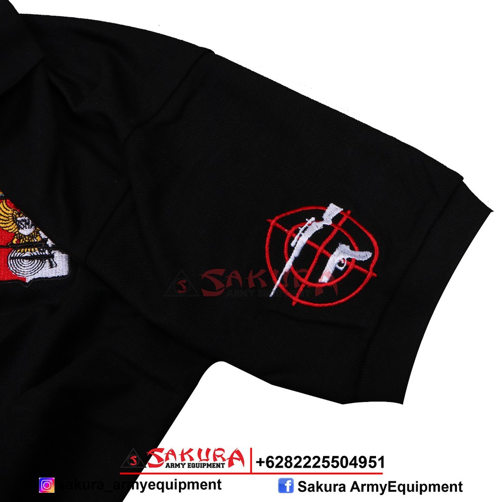 Kaos Kerah Polo Perbakin Hitam