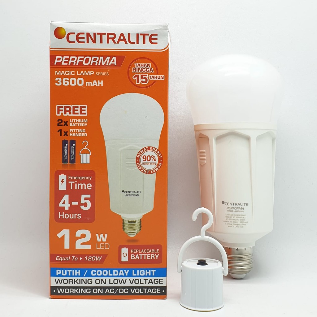 CTL Performa Premium 3600mAH Lampu Led Emergency 12W Putih / Lampu Magic / Lampu Ajaib / Magic Lamp