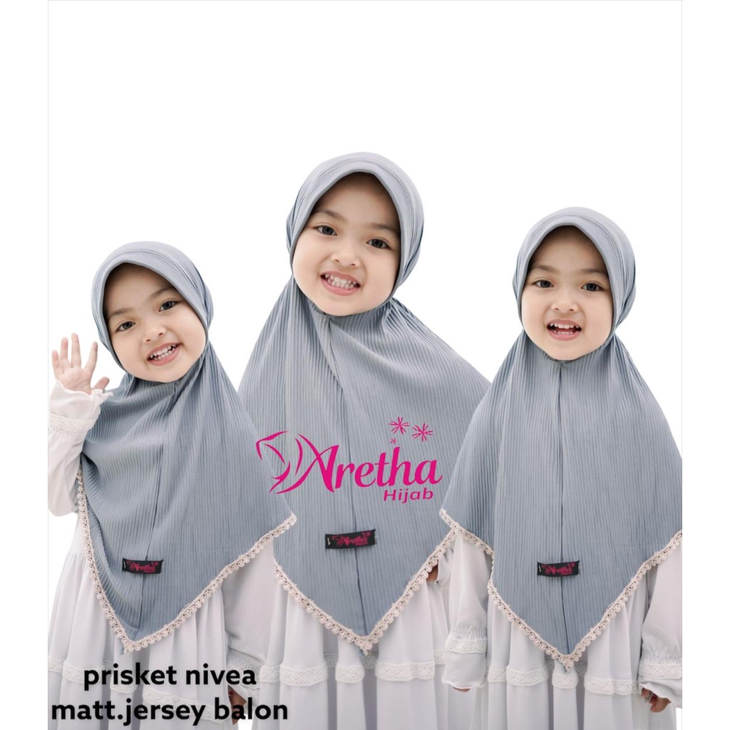 Jilbab Plisket Anak Nivea By Aretha