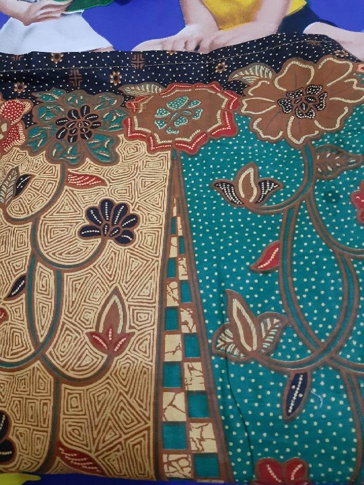 Tunik Batik Kembang Sinaran Hijau Dsc04200