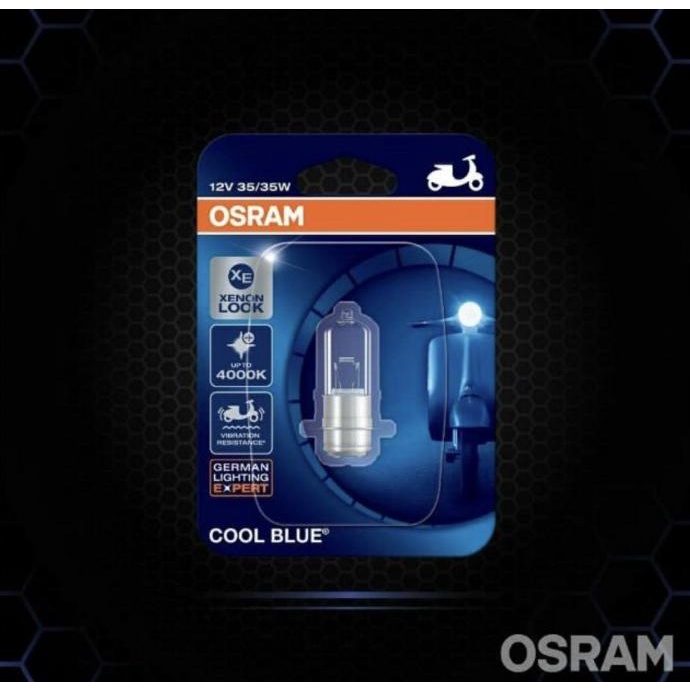 LAMPU H6 HALOGEN COOL WHITE OSRAM TERMURAH HARGA GROSIR 25 & 35 WATT rodam45 dijamin