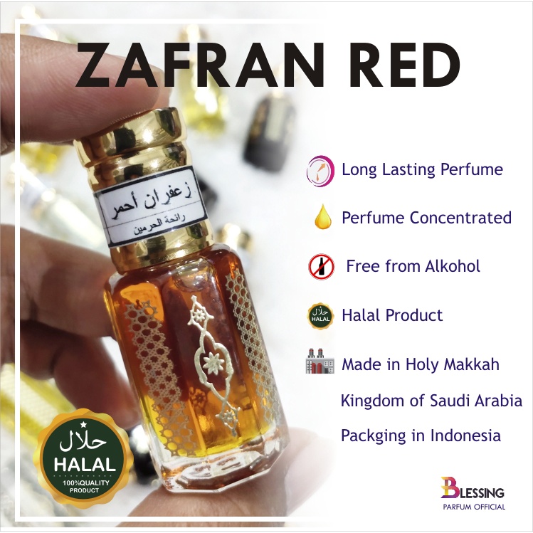 Minyak Zafran White / Jakfaron Ja'faron Putih Saudi Arabia Asli Minyak Wangi Ja'faron Parfum Jakfaro
