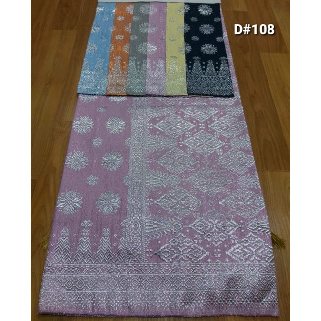 Kain Stelan Songket Semi Palembang bahan Setelan songket Palembang Sarung dan Selendang Songket Stel