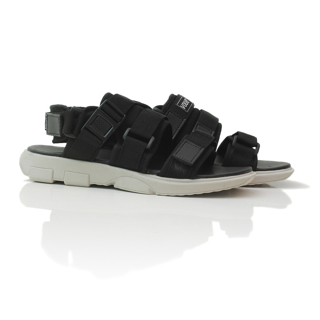 Spica Full Black | Sandal Gunung Original Kulit Santai Kasual Pria Lokal Sendal Footwear | FORIND x Volve