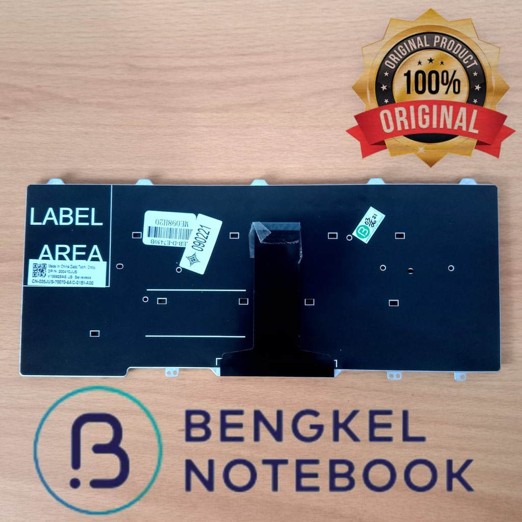 Keyboard DELL LATITUDE 3340 3350 E3340 E5470 3340 E7450 E5450 E7470 No Backlit Socket Panjang