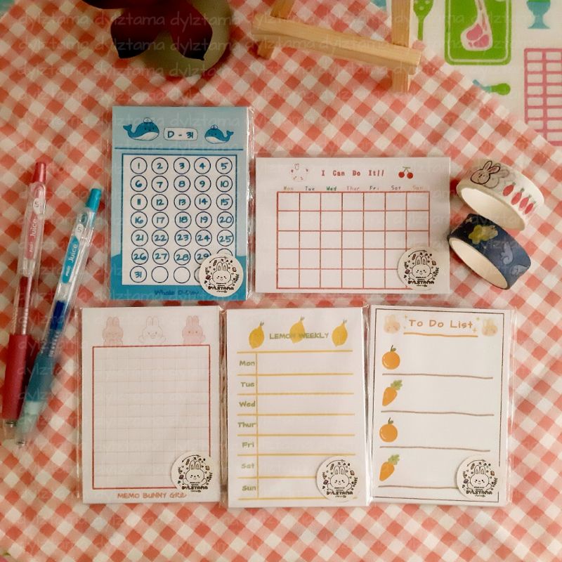 

Mini Memo/Memopad/Notepad/DIY/bujo/diary/planner [Handmade Dylztama]