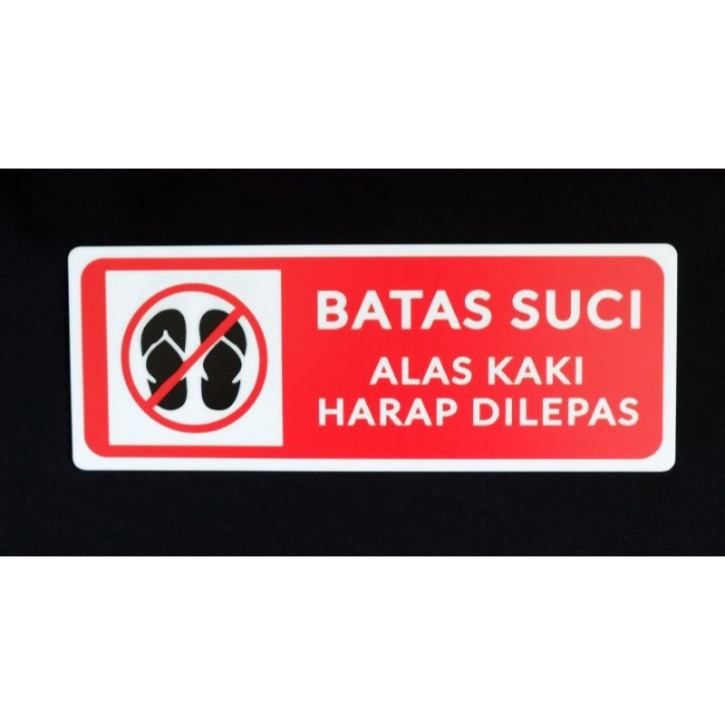 Stiker anti air dan pudaR BATAS SUCI